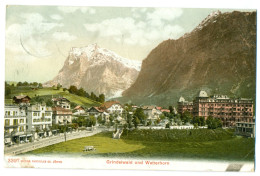 VERY RARE OLD LITHO, Grindelwald Und Wetterhorn, Switzerland - Grindelwald