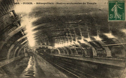 PARIS METROPOLITAIN STATION SOUTERRAINE DU TEMPLE - Métro Parisien, Gares