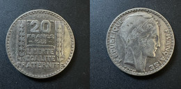 20 Francs Turin 1933 - Argent - Réf, P 06 - 20 Francs