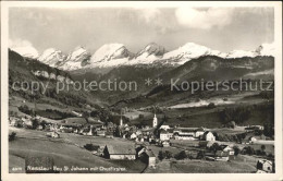 12018449 Neu St Johann Gesamtansicht Mit Churfirsten Appenzeller Alpen Neu St. J - Autres & Non Classés