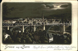 12018079 Bern BE Mit Bruecke Bei Nacht Bern - Sonstige & Ohne Zuordnung
