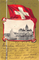 Suisse - OUCHY Lausanne (VD) Hôtel Du Château Et Port - Drapeau Suisse - Knackstedt & Näther755 - Ed. Delachaux & N - Lausanne