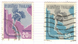 T+ Thailand 1965 Mi 452-53 UPU - Thaïlande