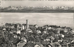 12015069 Neuchatel NE Vue Panoramique Et Les Alpes Neuchatel - Autres & Non Classés