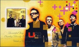 Ireland Sheetlet U2 U 2 Bono The Edge Pop Rock Music - Blocks & Kleinbögen