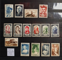 05 - 24 - France - Année 1950 ** - MNH - Série Hommes Célèbres * - MH  - Cote : 68 Euros - Unused Stamps