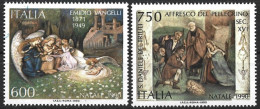 Italy 1990. Scott #1822 (U) Christmas, Paintings Of The Nativity (Complete Set) - 1981-90: Oblitérés