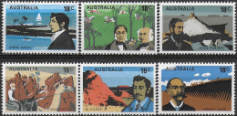 1976 Australia 19th Century Explorers 6v. MNH SG. N. 616/21 - Sonstige & Ohne Zuordnung