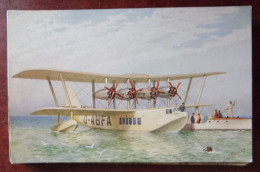 Cpa Imperial Airways Flying Boat " Scipio "  - Ill. Howard - 1919-1938: Entre Guerras