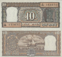 Indien Pick-Nr: 60f Bankfrisch 1977 10 Rupees - India