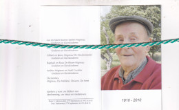 Andries Arthur Jeroom Migneau-De Malderé, Ingelmunster 1910, 2010. Honderdjarige. Foto - Obituary Notices