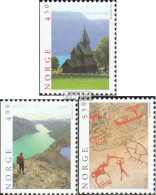 Norwegen 1208Dl-1210Dl (kompl.Ausg.) Postfrisch 1996 Tourismus - Unused Stamps