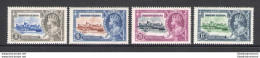 1935 BRITISH GUIANA - Stanley Gibbons N. 301-04, Silver Jubilee - 4 Valori - MH* - Autres & Non Classés