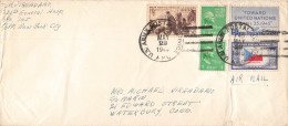 LETTRE. 22 MAY 1945. AFFRANCHISSEMENT. MIXTE. FRANCE-USA. APO 745. - Guerre De 1939-45