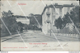 Ba372 Cartolina Bordighera Viale Imperatrice Federico Imperia 1908 - Imperia