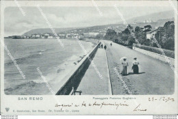 Br475 Cartolina Sanremo Passeggiata Federico Guglielmo 1903 Imperia Liguria - Imperia