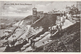 Postcard - Lift And Cliffs, North Shore, Blackpool - No Card No. - Very Good - Unclassified