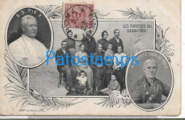 229092 ITALY RELIGIOUS POPE S. S. PIEX MARGUERITE MERE DE PIE X & FAMILY MEMBERS BREAK POSTAL POSTCARD - Autres & Non Classés