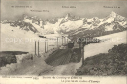 12009279 Zermatt VS Station Du Gornergrat Bergbahn Alpenpanorama Zermatt VS - Other & Unclassified