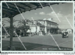 Bq496 Cartolina Bordighera Piazzale Della Stazione 1940 Provincia Di Imperia - Imperia