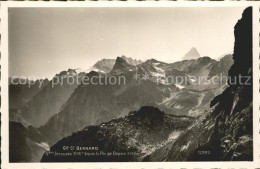 12009219 Grand Saint Bernard Grandes Jorasses Depuis Le Pic De Drona Gebirgspano - Other & Unclassified