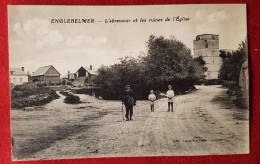 CPA - Englebelmer - L'Abreuvoir Et Les Ruines De L'église - Sonstige & Ohne Zuordnung