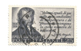 (REPUBBLICA ITALIANA) 1956, AMEDEO AVOGADRO - Serie Di 1 Francobollo Usato - 1946-60: Usados