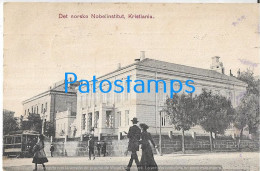 229093 NORWAY NORGE KRISTIANIA THE NOREL INSTITUTE & TRAMWAY CIRCULATED TO ARGENTINA POSTAL POSTCARD - Noorwegen