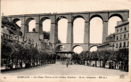 N°2730 W -cpa Morlaix -la Place Thiers Et Le Viaduc- - Morlaix