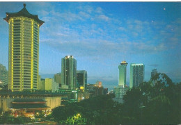 Singapore   NIGHT VIEW OF DYNASTY  HOTEL  ON LEFT FRONT  AND MANDARIN  SINGAPORE - Singapur