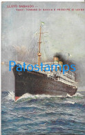 229094 SHIP BARCO TOMASO DI SAVOIA E PRINCIPE DI UDINE BREAK CIRCULATED TO ARGENTINA POSTAL POSTCARD - Sonstige & Ohne Zuordnung