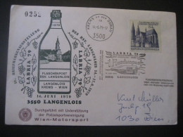 Österreich- Sonder-Umschlag LABRIA 79, Flaschenpost Langenlois - Krems - Wien Mit MiNr. 1605 - Briefe U. Dokumente