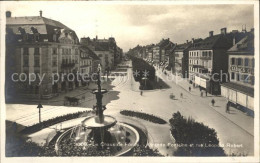 12005799 La Chaux-de-Fonds Grande Fontaine Et Rue Leopold Robert La Chaux-de-Fon - Other & Unclassified