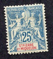 Colonie Française, Sainte-Pierre-et-Miquelon N°75* ; Faux Fournier - Ungebraucht