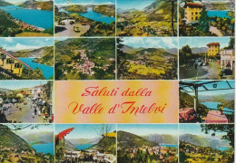 SALUTI DALLA VALLE D'INTELVI VEDUTINE ANNO 1969 VIAGGIATA - Como