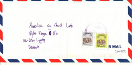 Jordan Air Mail Cover Sent To Denmark 25-10-2000  Folded Cover - Jordanien