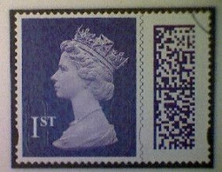 Great Britain, Scott MH501, Used (o), 2022 Machin (MFIL/M22L), Queen Elizabeth II, 1st, Violet - Série 'Machin'