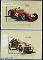 Guyana 1998 Autosport History 2 S/s, Mint NH, Sport - Transport - Autosports - Automobiles - Voitures