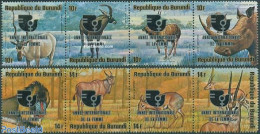 Burundi 1975 Int. Woman Year 2x4v [:::], Mint NH, History - Nature - Various - Women - Animals (others & Mixed) - Monk.. - Zonder Classificatie