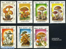 Afghanistan 1985 Mushrooms 7v, Mint NH, Nature - Mushrooms - Paddestoelen