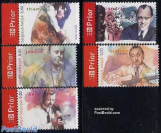 Belgium 2004 Django 5v+tabs, Mint NH, Performance Art - Music - Musical Instruments - Unused Stamps