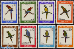 Bolivia 1981 Parrots 8v, Mint NH, Nature - Birds - Parrots - Bolivië