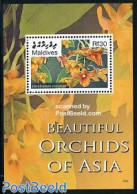 Maldives 2006 Orchids S/s, Dendrobium Croatum, Mint NH, Nature - Flowers & Plants - Orchids - Maldive (1965-...)
