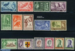 Malaysia 1955 Sarawak, Definitives 15v, Mint NH, History - Nature - Transport - Various - Coat Of Arms - Animals (othe.. - Bateaux