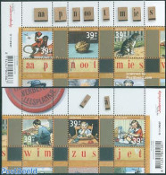 Netherlands 2006 Summer Welfare 2 S/s, Jetses, Mint NH, Nature - Science - Various - Birds - Cats - Monkeys - Educatio.. - Unused Stamps