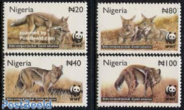 Nigeria 2003 WWF 4v, Side Striped Jackal, Mint NH, Nature - Animals (others & Mixed) - World Wildlife Fund (WWF) - Andere & Zonder Classificatie