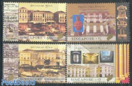 Singapore 2003 Empress Place Musuem 4v, Mint NH, Transport - Ships And Boats - Art - Architecture - Handwriting And Au.. - Schiffe