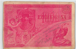 Hungary - 1000 Korona Banknote - SEE SCANS FOR CONDITION - Hongrie