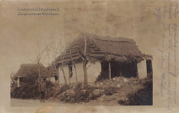 Ukraine - SWITANOK Svistelniki - Destroyed Peasant House During WW1 - REAL PHOTO - Ucraina