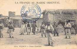 La France Au Maroc Oriental - MSOUN M'Çoun - Place Centrale - Ed. N. Boumendil (Taourit) 1214 - Other & Unclassified